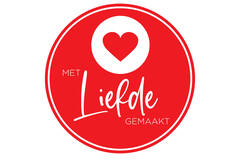 STICKERS 'MADE WITH LOVE' 50mm 500st/rol